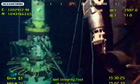 BP oil cap during pressure testing