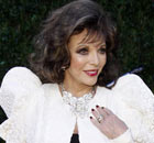 Joan Collins arrives at the 2010 Vanity Fair Oscar party in West Hollywood