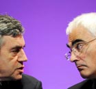 Alistair Darling with Prime Minister Gordon Brown