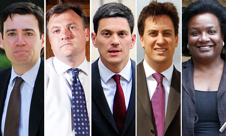 Andy Burnham, Ed Balls, David Miliband, Ed Miliband, Diane Abbott
