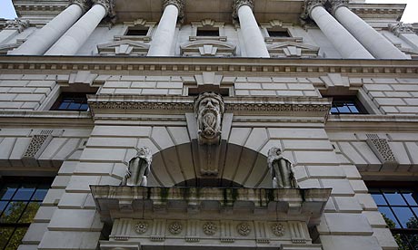 The Treasury building, Whitehall, London