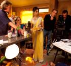 Behind-the-scenes and on set for the filming of 'Rafta Rafta' at Three Mills Studios, London