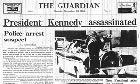 Kennedy assasination, Guardian front page