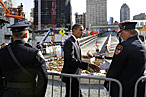 Obama at ground zero in 2008.