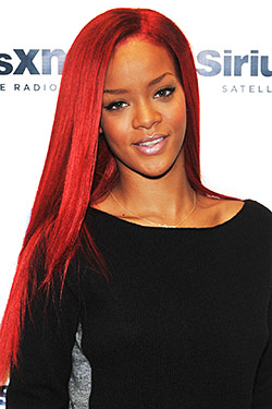ALERT: Rihanna’s Bright Red Hair Is Now Long and Straight