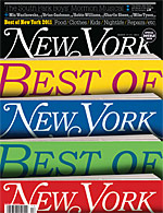 Cover of New York Magazine's Best of New York issue