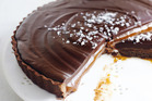 Chocolate salted caramel tart. Photo / Donna Hay Magazine