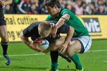 Sam Cane in against during the third test against Ireland last year. Photo / Greg Bowker