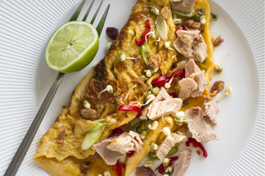 Asian-style Tuna Omelette
