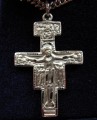 Sterling silver crucifix on a 24 inch stainless chain