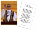 Tarjeta Religiosa Del Papa Francisco Dando Su Bendición (Pope Francis Spanish Laminated Prayer Cards)