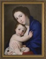 Blue Madonna and Child Framed Image