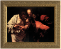 The Incredulity of St. Thomas (Caravaggio) Framed Image