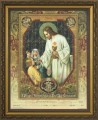Christ the Living Bread First Communion Certificate Framed