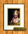 Pope Benedict with Paschal Staff 8x10 Matted Print with Commemorative Plate