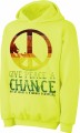 Give Peace a Chance Neon Hoodies