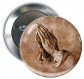 Hands in Prayer Button