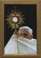 Pope Benedict with Monstrance Framed Image