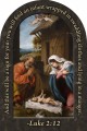 Nativity Prayer Arched Magnet