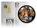 Holy Family by Michaelangelo Round Magnet