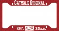 Catholic Original Red Plate Frame