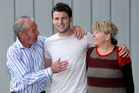 Will McTavish with parents Lindsay and Rachael. Photo / Hagen Hopkins