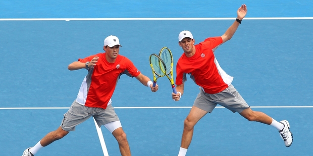 American tennis players Bob (left) and Mike Bryan. Photo / Getty Images