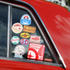 Datsun 260C's original stickers. Photo / Jacqui Madelin