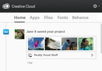 Creative Cloud keeps users in sync