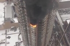 Raw: 2 critically injured in high-rise fire 