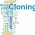 a word cloud of words related to cloning