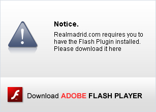 Realmadrid.com requires you to have the Flash Plugin installed. Please download it here.
