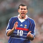 Zinedine Zidane celebrates at the end of France’s 2-1 win over Croatia in their 1998 FIFA World Cup™ semi-final