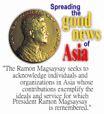 The Ramon Magsasay Award Foundation (RMAF) has earned the distinction as the Nobel Prize of Asia and winning the 2000 Ramon Magsaysay Award for Government Service will place Robredo's name in local history as the first Nagueo (and Bicolano) to be honored.