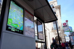TFL's interactive bus shelter, trialling on Regent Street