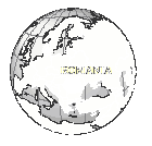 Romania World Globe View