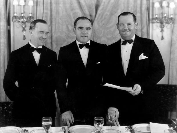 Hal Roach, Stan Laurel, Oliver Hardy