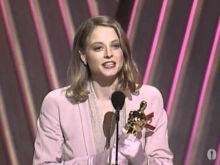 Jodie Foster winning an Oscar® for "Silence of the Lambs"