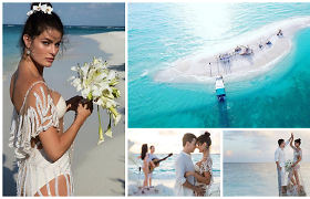 Vestuvės rojuje: „Victoria's Secret“ modelis Isabeli Fontana ištekėjo Maldyvuose
