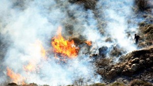 Makilik alanda çıkan yangın tarım arazilerine de sıçradı (2)