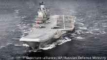 Mittelmeer Russischer Flugzeugträger Admiral Kusnezow OVERLAY (picture-alliance/AP/Russian Defe)