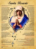 Spanish How to Pray the Rosary Poster