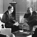 Abba Eban, center left, was Israel’s main contact with President Lyndon B. Johnson in the tense diplomacy that preceded the 1967 Middle East war.