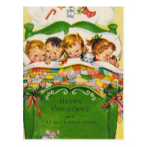 Vintages glückliches Weihnachten Postkarten
