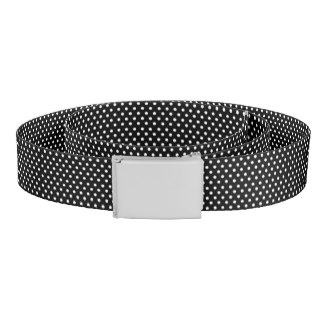 Retro black and white polka dot belt