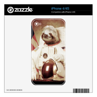 Astronaut Sloth iPhone 4S Skins