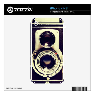 Vintage camera decal for the iPhone 4S