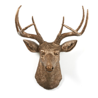 Bronze Sculpture Stag Deer Head