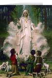 Our Lady of Fatima in Cloud Greeting Card
