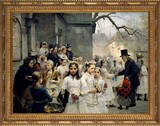 After the First Holy Communion - Ornate Gold Framed Art
